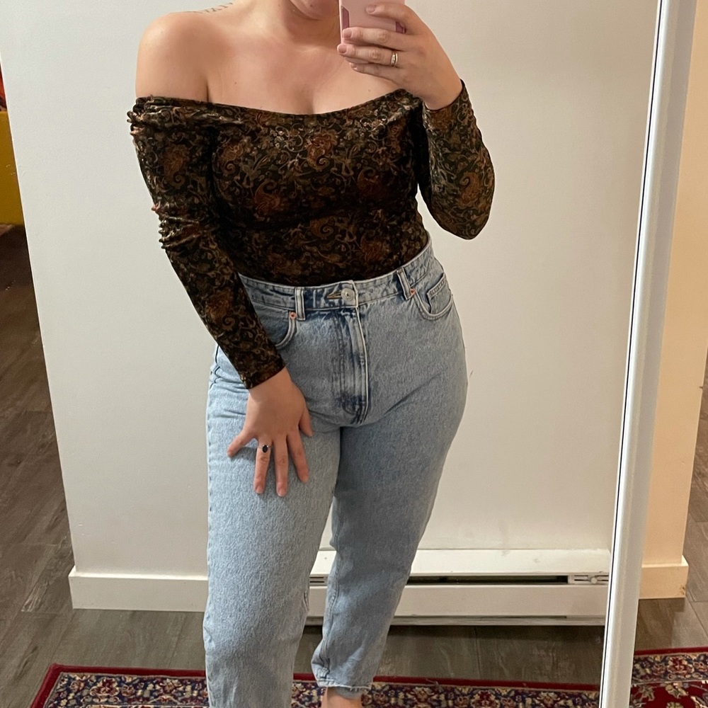 JACOB vintage velvet bodysuit